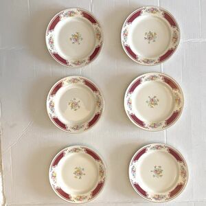 Vintage Majestic Homer Laughlin Brittany Salad Dessert Plates 7.25” Set of 6